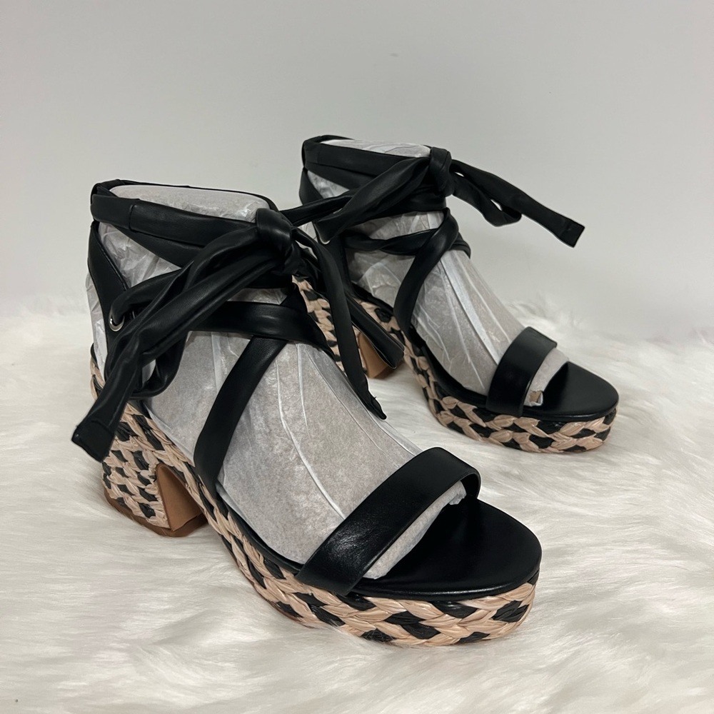 Vince Camuto Roreka Strappy Espadrille High Heel Platform Sandals Size 7.5 NWOB - Picture 8 of 10
